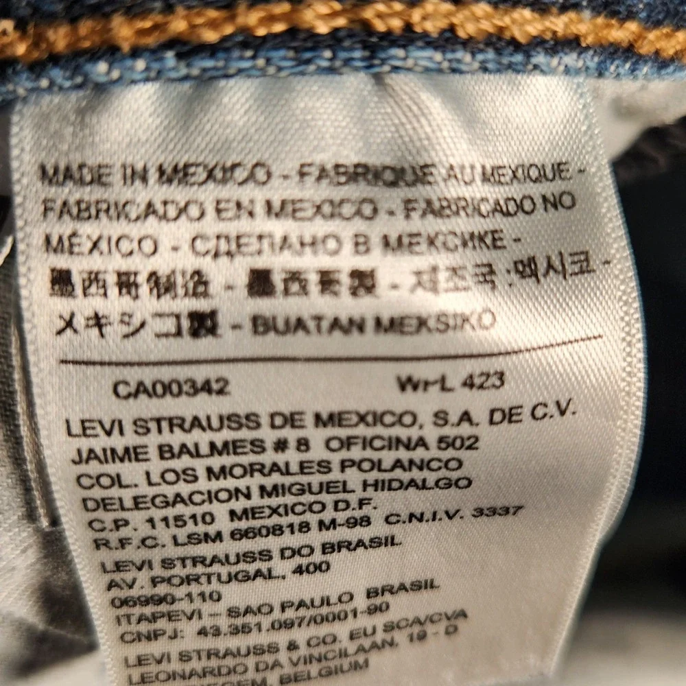 Levi's 501XX Jeans Men's 34X34 Blue Straight 00501-0422 Medium Wash Original Fit